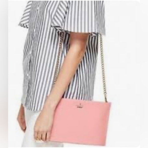 Kate Spade Sima Cameron Street Yucaanpink crossbody or clutch like new no tags - Picture 3 of 11